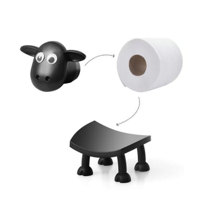 Toilettenpapierhalter | Badezimmer Deko | Freistehendes Schaf Design | Sheepy Sheets