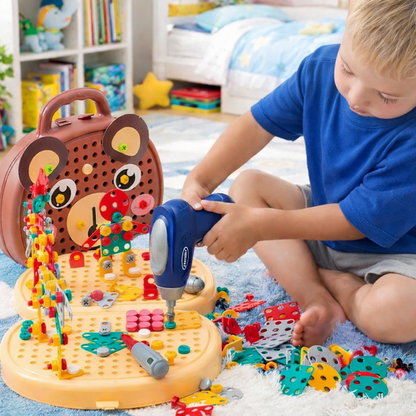 NuzzleBee HandyBox™ Montessori Bouwkoffer – Creatief & Educatief Bouwplezier