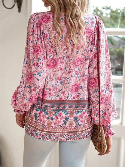 Top estivo floreale Donna | Scollo con Laccetti & Stile Boho Raffinato