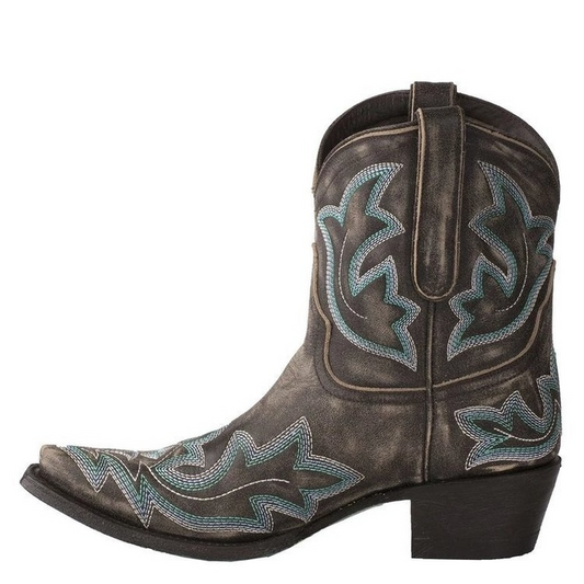 Embroidered cowboy boots made of leather – Dakota autumn edition