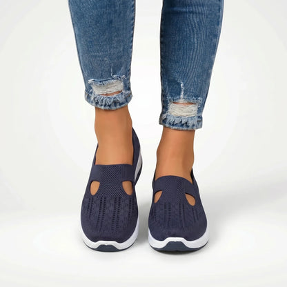 Traci  - Slip-On Knit Sneaker With Cutout Detail