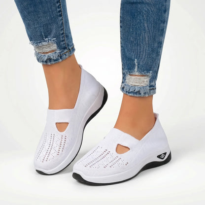 Traci  - Slip-On Knit Sneaker With Cutout Detail