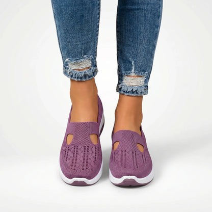 Traci  - Slip-On Knit Sneaker With Cutout Detail