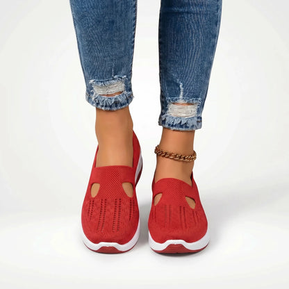 Traci  - Slip-On Knit Sneaker With Cutout Detail