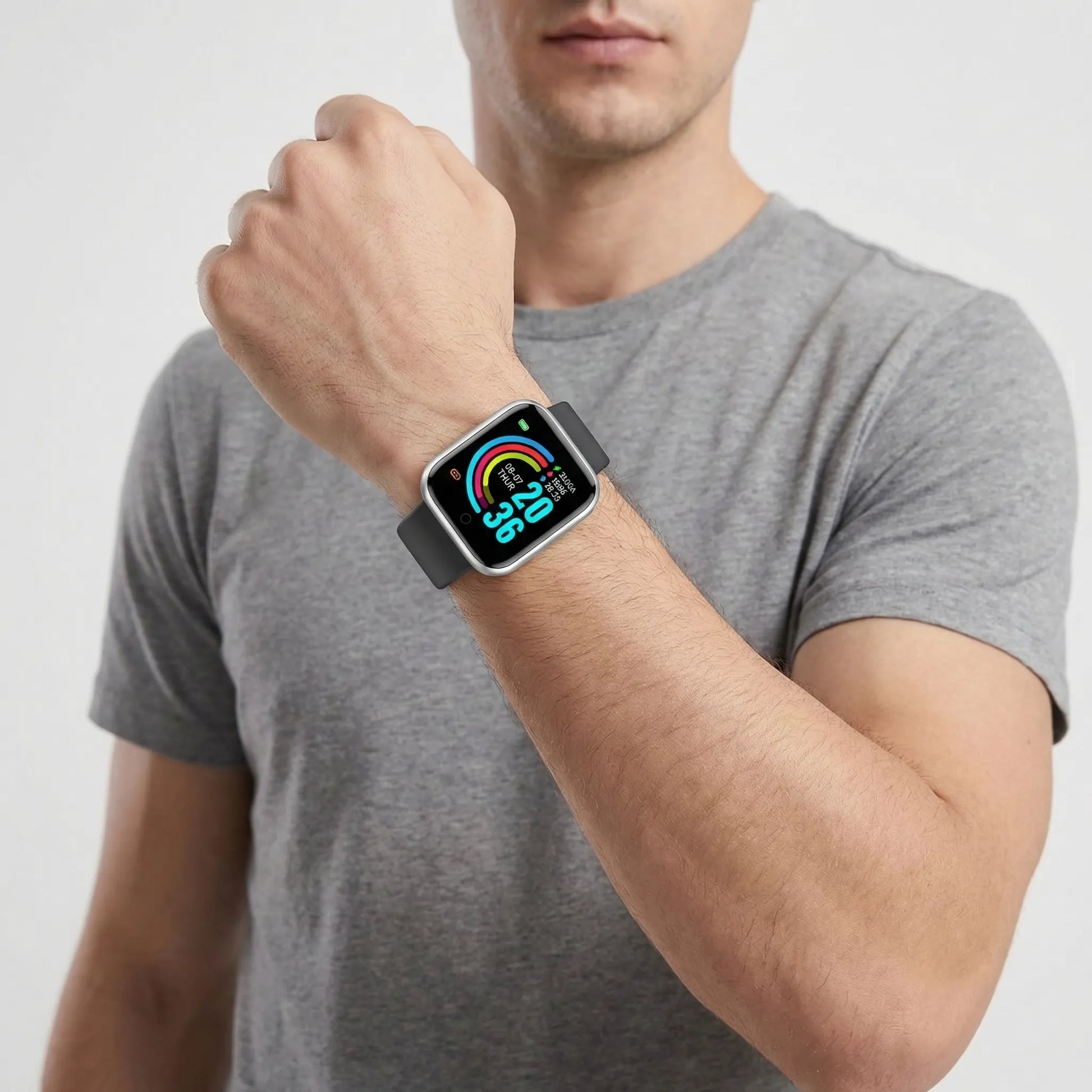 Trackify - Colour Screen Fitness Tracking Smartwatch  Track Daily Fitness