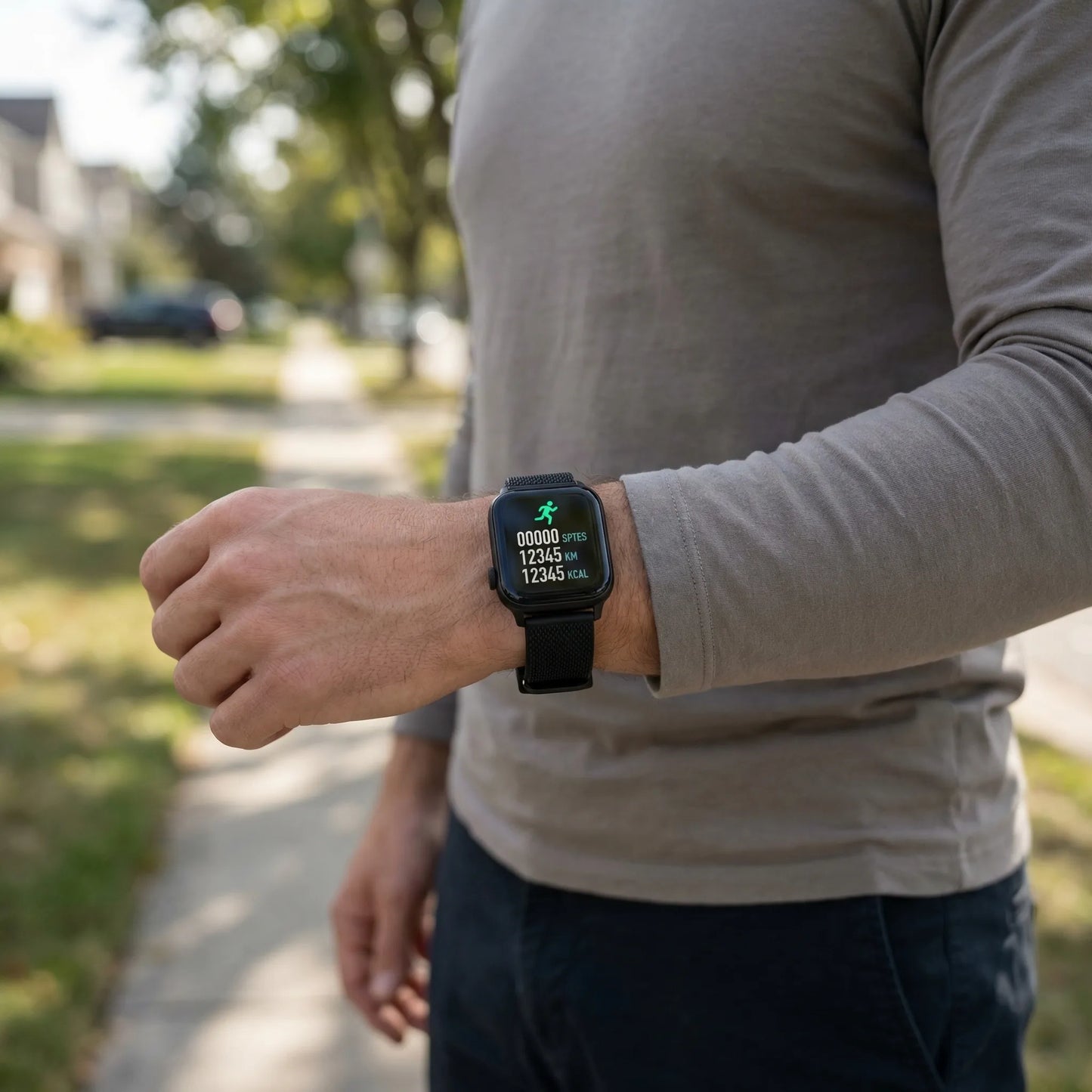 Trackify - Colour Screen Fitness Tracking Smartwatch  Track Daily Fitness