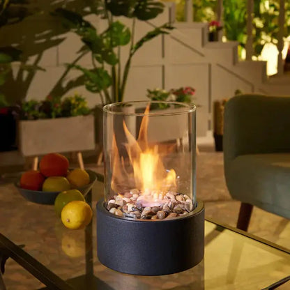 Tragbare Tischfeuer-Laterne – Atmosphäre Drinnen & Draußen Zorenza