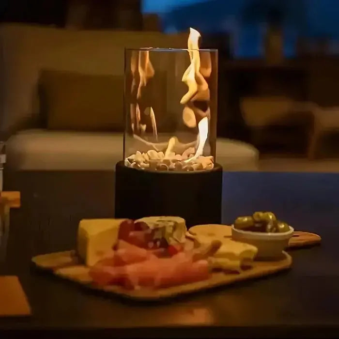 Tragbare Tischfeuer-Laterne – Atmosphäre Drinnen & Draußen Zorenza
