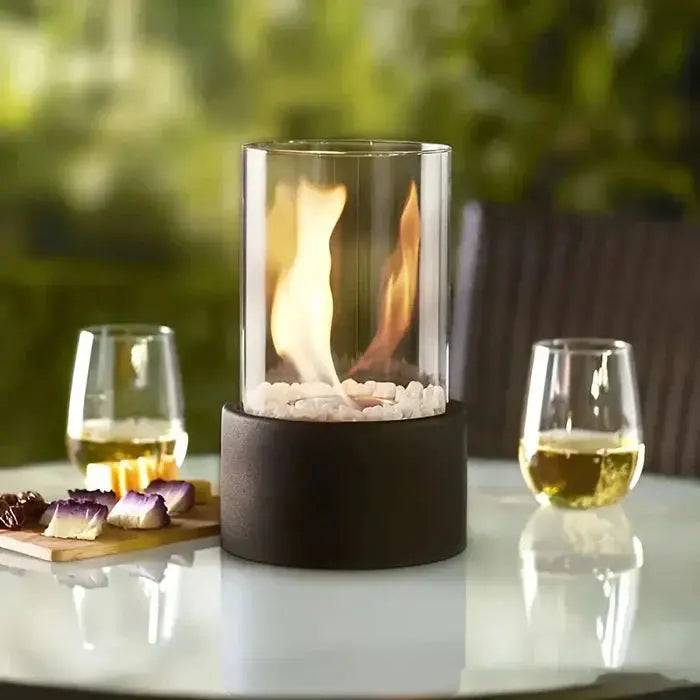 Tragbare Tischfeuer-Laterne – Atmosphäre Drinnen & Draußen Zorenza