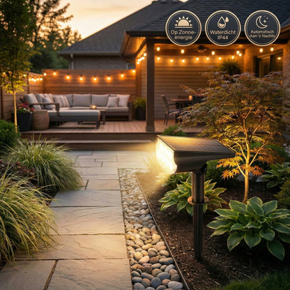 Solentra | Stijlvolle Waterdichte Solar Tuinlamp
