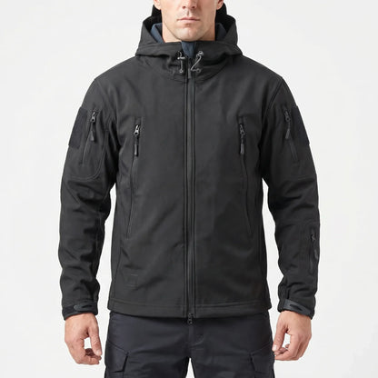 Trekzon - Hooded Softshell Fleece-Lined Jacket  Outdoor Hiking Adventures