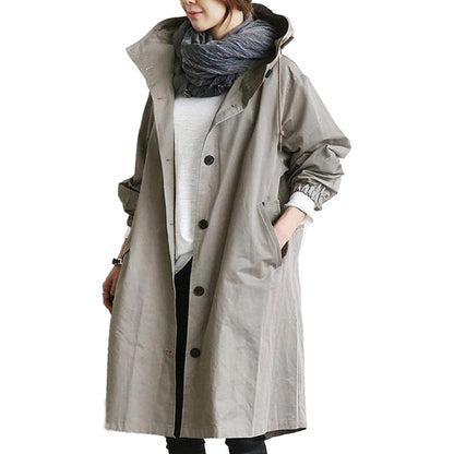 Trendiger langer Regenmantel für Damen - Elise