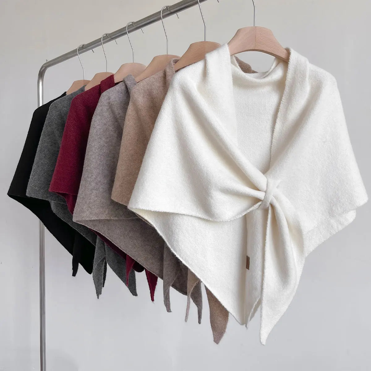 Echarpe triangulaire en laine pour femmes pour l'automne et l'hiver