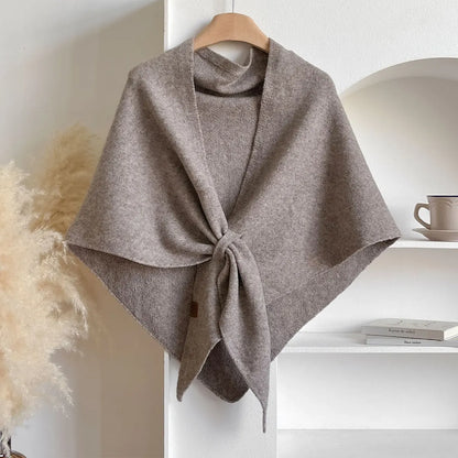 Echarpe triangulaire en laine pour femmes pour l'automne et l'hiver