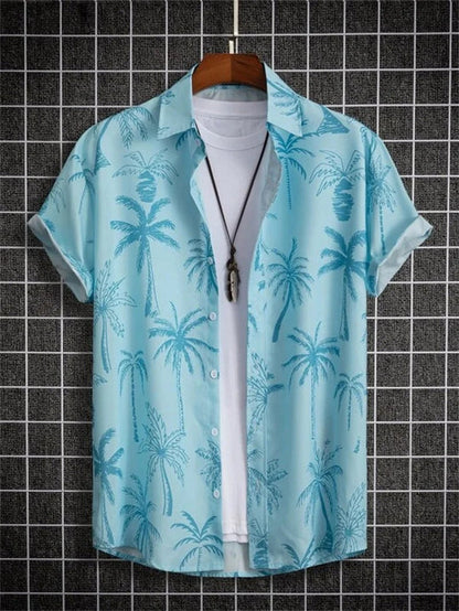 Tropisches Hawaiihemd | 3D-Blumendruck für Stil und Komfort | Leicht und Atmungsaktiv für Sommeraktivitäten 10