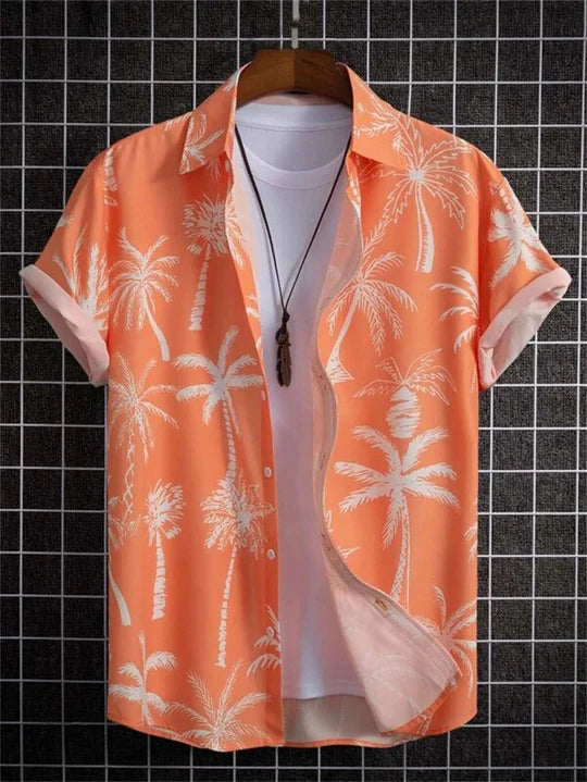 Tropisches Hawaiihemd | 3D-Blumendruck für Stil und Komfort | Leicht und Atmungsaktiv für Sommeraktivitäten 4