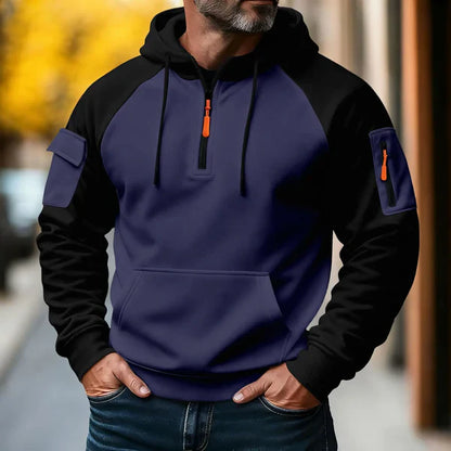 Trui met rits Heren | Hoodie met Sportieve Look