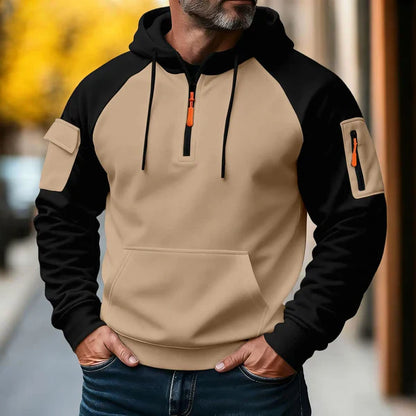 Trui met rits Heren | Hoodie met Sportieve Look