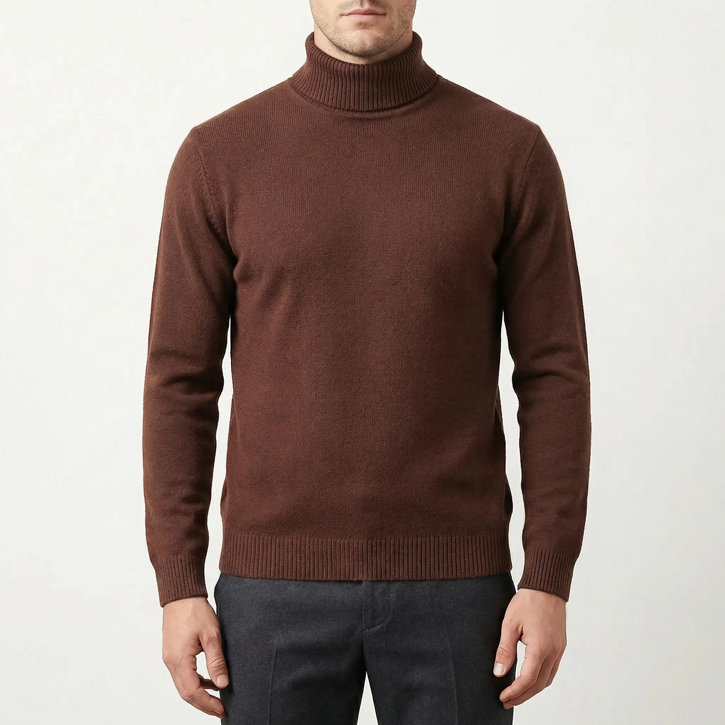 Turtvik - Slim Fit Knitted Turtleneck Pullover  Everyday Casual Wear
