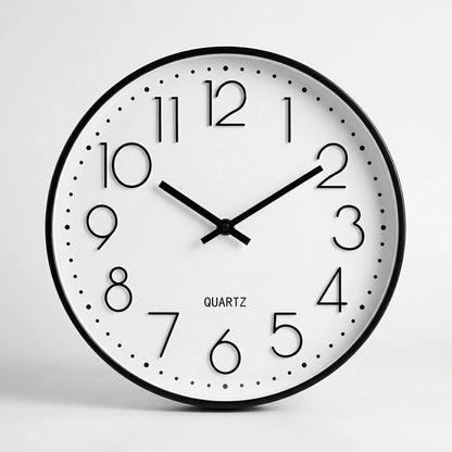 Tymvex - Round Minimalist Quartz Wall Clock- Tracking Time At Home