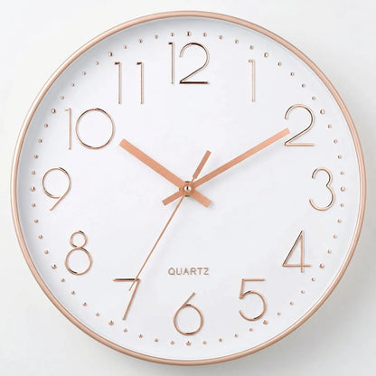Tymvex - Round Minimalist Quartz Wall Clock- Tracking Time At Home
