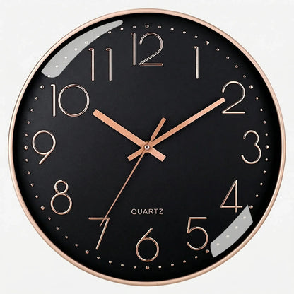 Tymvex - Round Minimalist Quartz Wall Clock- Tracking Time At Home