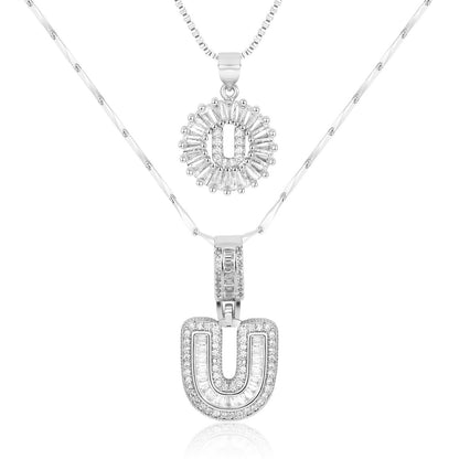 GemLetter Ketting - Initiaal Hanger met Luxe Glans