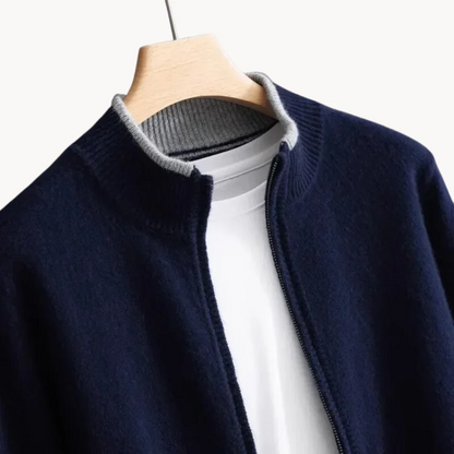 Cardigan classique en laine pour hommes