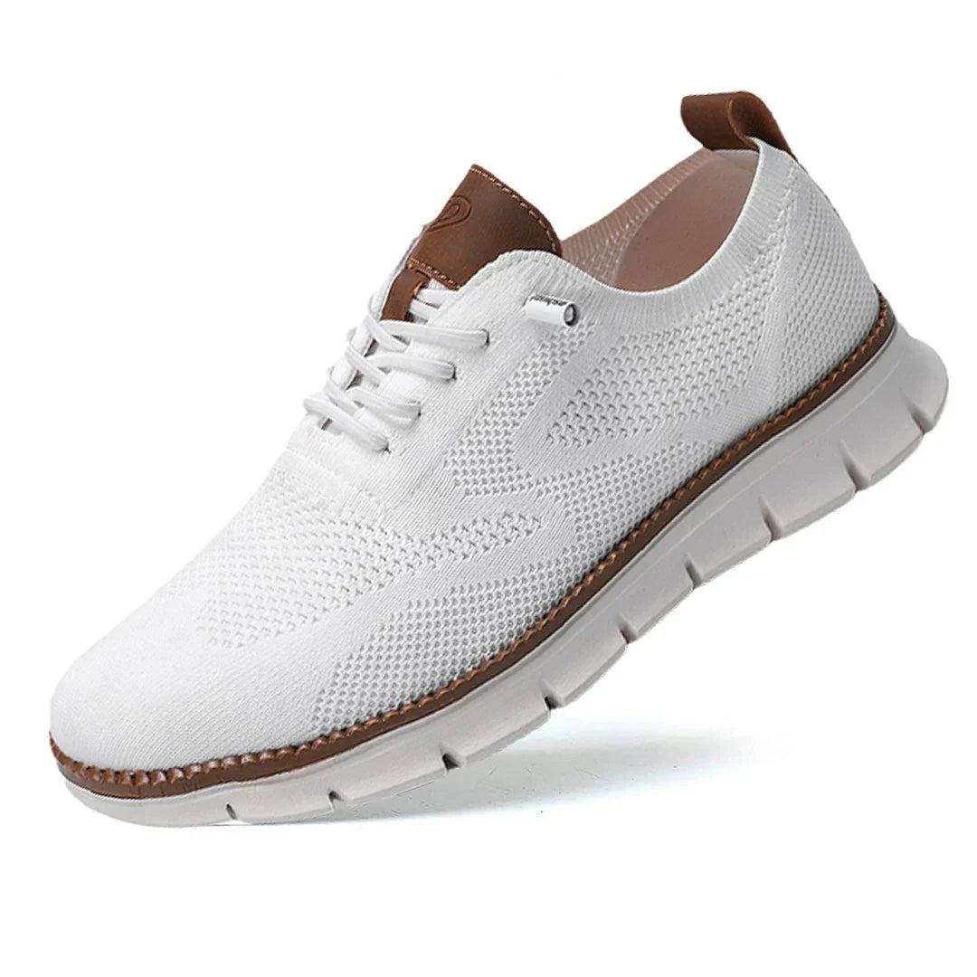 Men's Knit Mesh Lace Up Breathable Lightweight Walking Shoes