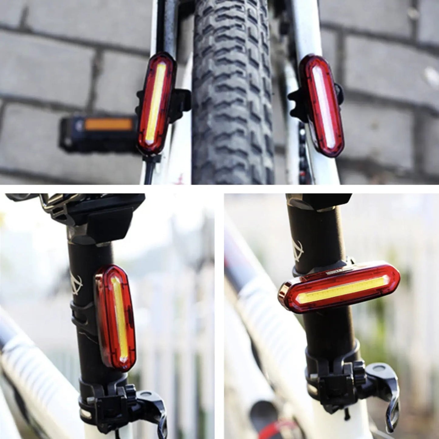 USB-aufladbares Fahrrad-LED-Rücklicht – Weitwinkel-Sichtbarkeit Zorenza