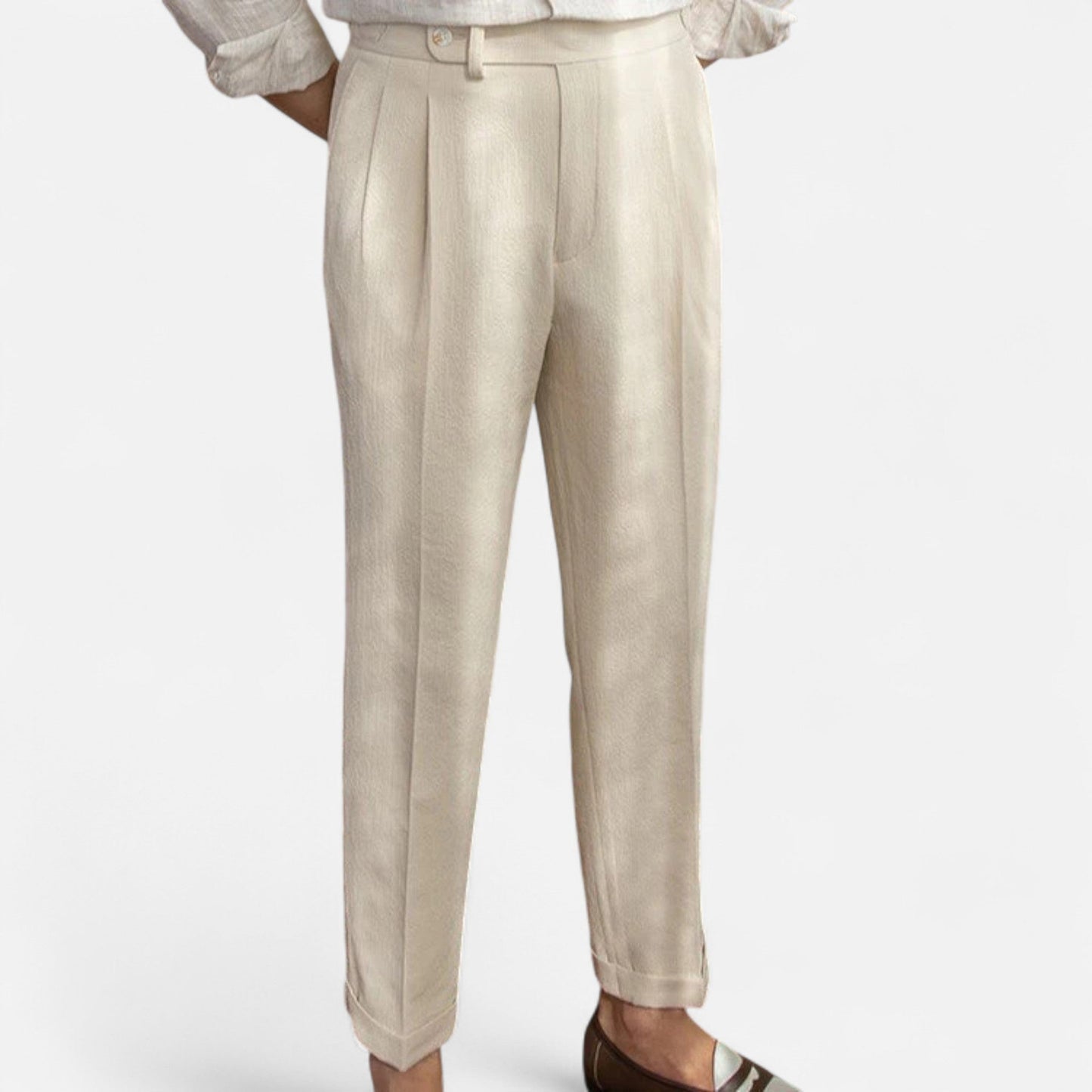 Pantalons taille haute pour hommes