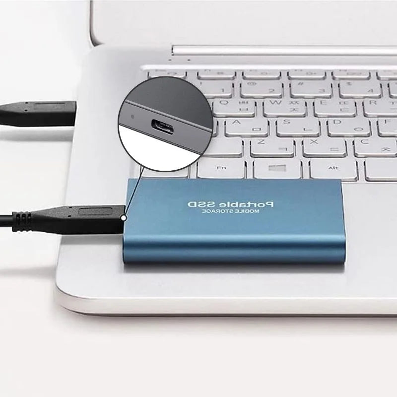 Super Hurtig Bærbar Ekstern SSD – Højkapacitetslagring til Arbejde, Rejser og Daglig Brug
