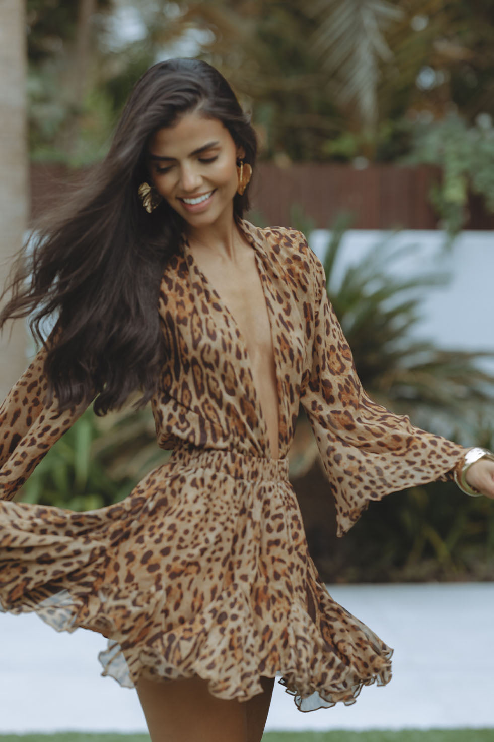 Charlotte | Summer Women z długim rękawem Mini dress