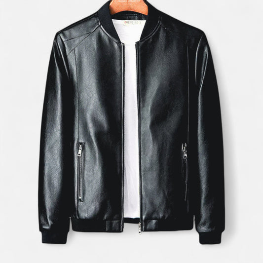 Ancienne Monde | Veste Homme Classique en Cuir Végan