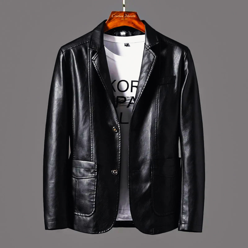 Archer - Herren Regular Fit Blazer Mit Kragen Und Knopfleiste