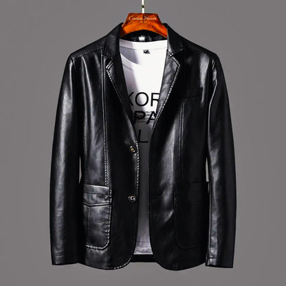 Archer - Herren Regular Fit Blazer Mit Kragen Und Knopfleiste