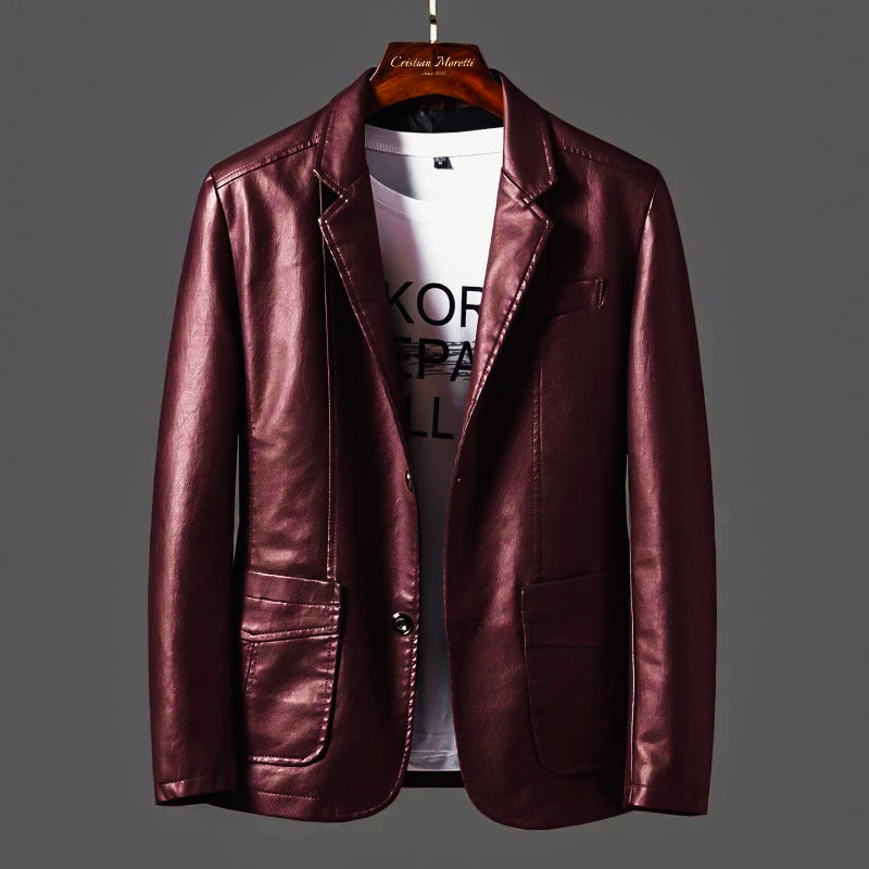 Archer - Herren Regular Fit Blazer Mit Kragen Und Knopfleiste