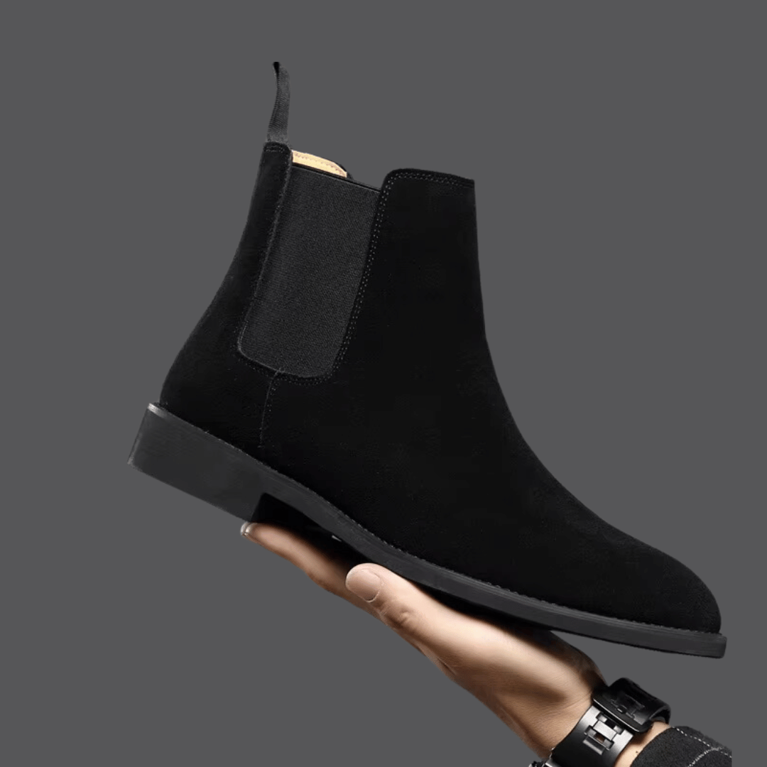 Men’s Suede Footwear Classic Slip Boots On Ankle Style for Casual and Smart-Casual Wear