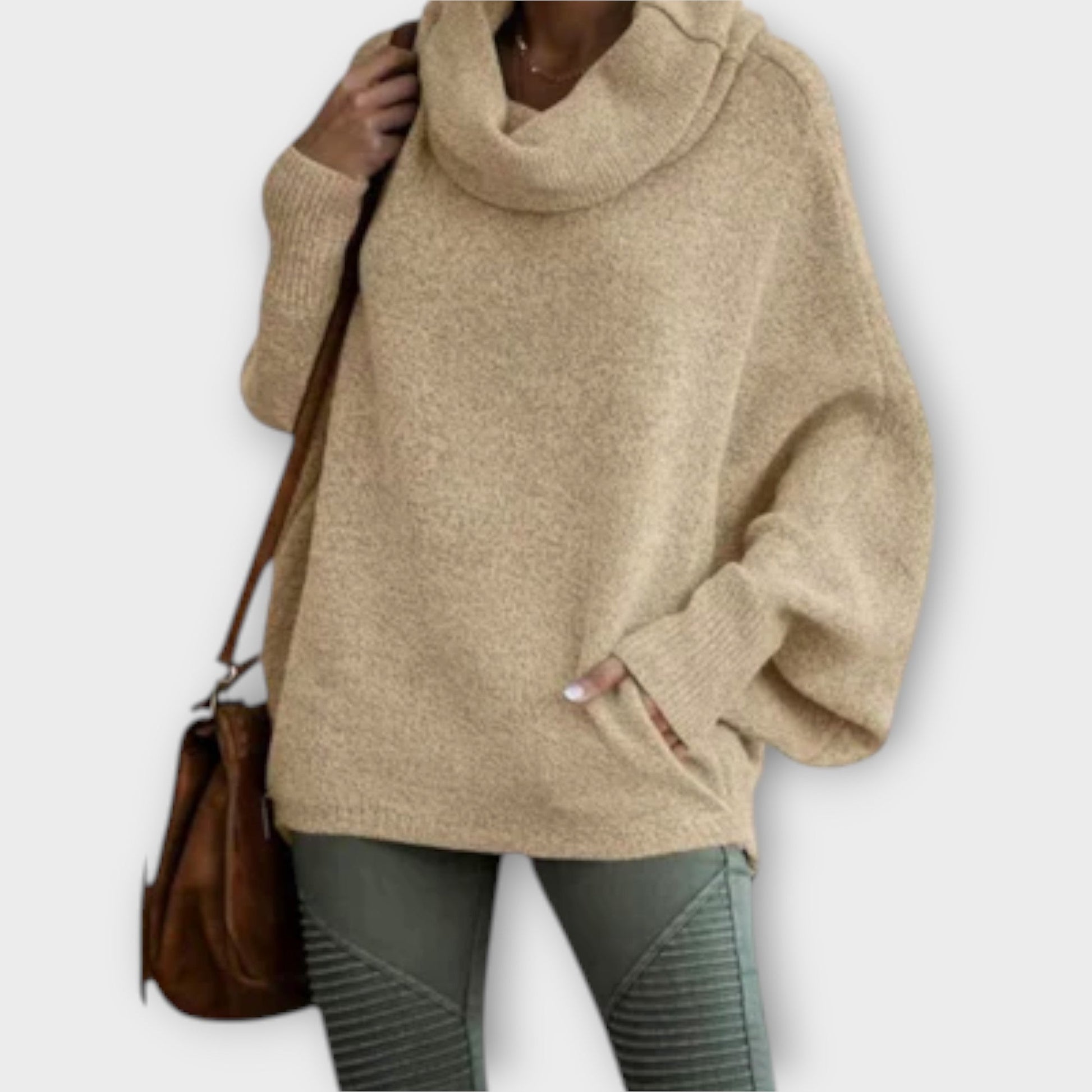 Ulrike - Elegant Women's Sweater in Tortoiseshell Design