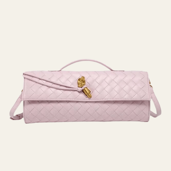Veron - Leather Woven Clutch