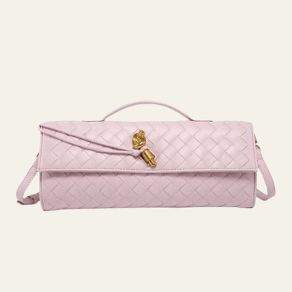 Veron - Leather Woven Clutch