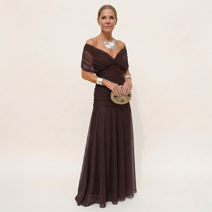 Alondra™ | Robe Longue Florale avec Décolleté en V