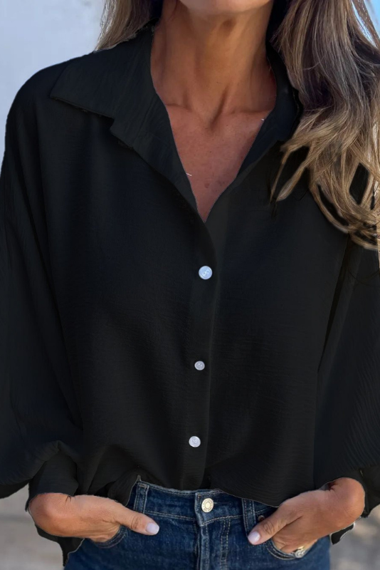 Nova | Soft Touch Lantern-Sleeve Shirt