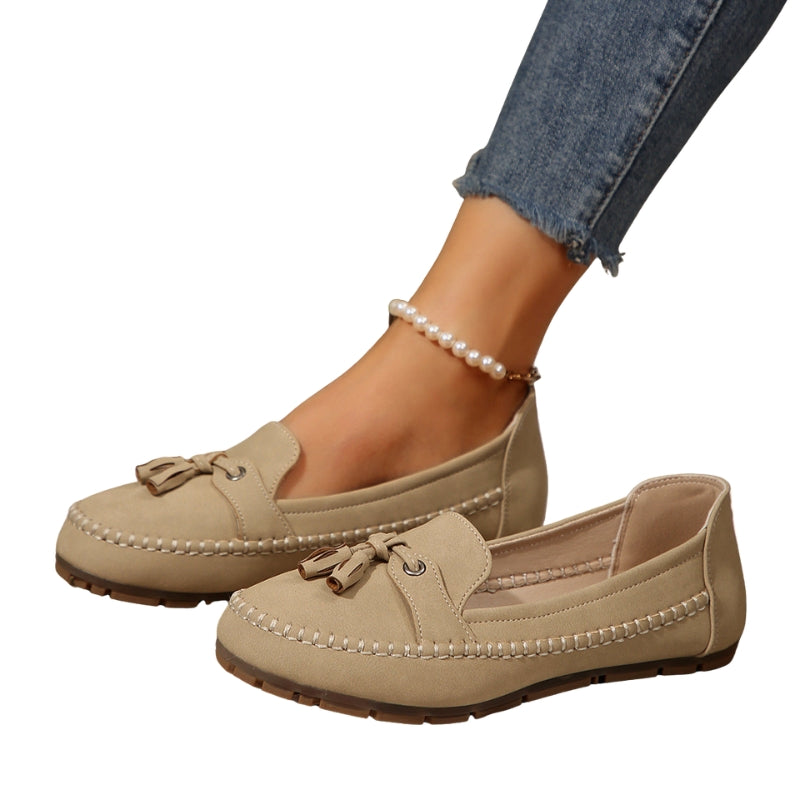 Mocassins femme en suède
