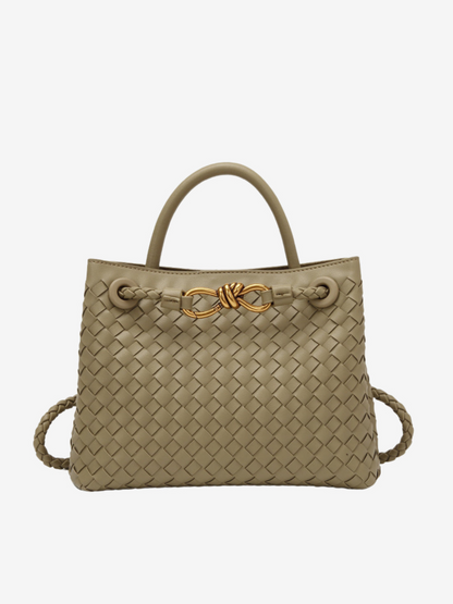 Joline Sac Femme Tissé à la Main – Sac à Main Élégant en Rotin avec Bandoulière Réglable