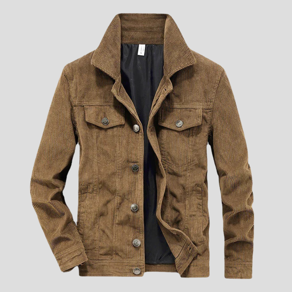 Ravian Chaqueta Hombre Pana | Cazadora con Cuello Estructurado