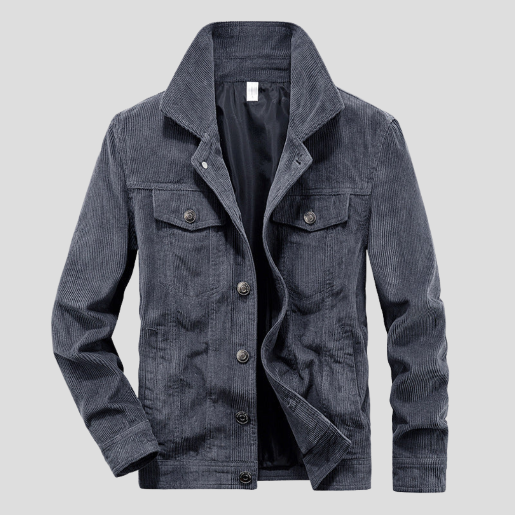 Ravian Chaqueta Hombre Pana | Cazadora con Cuello Estructurado