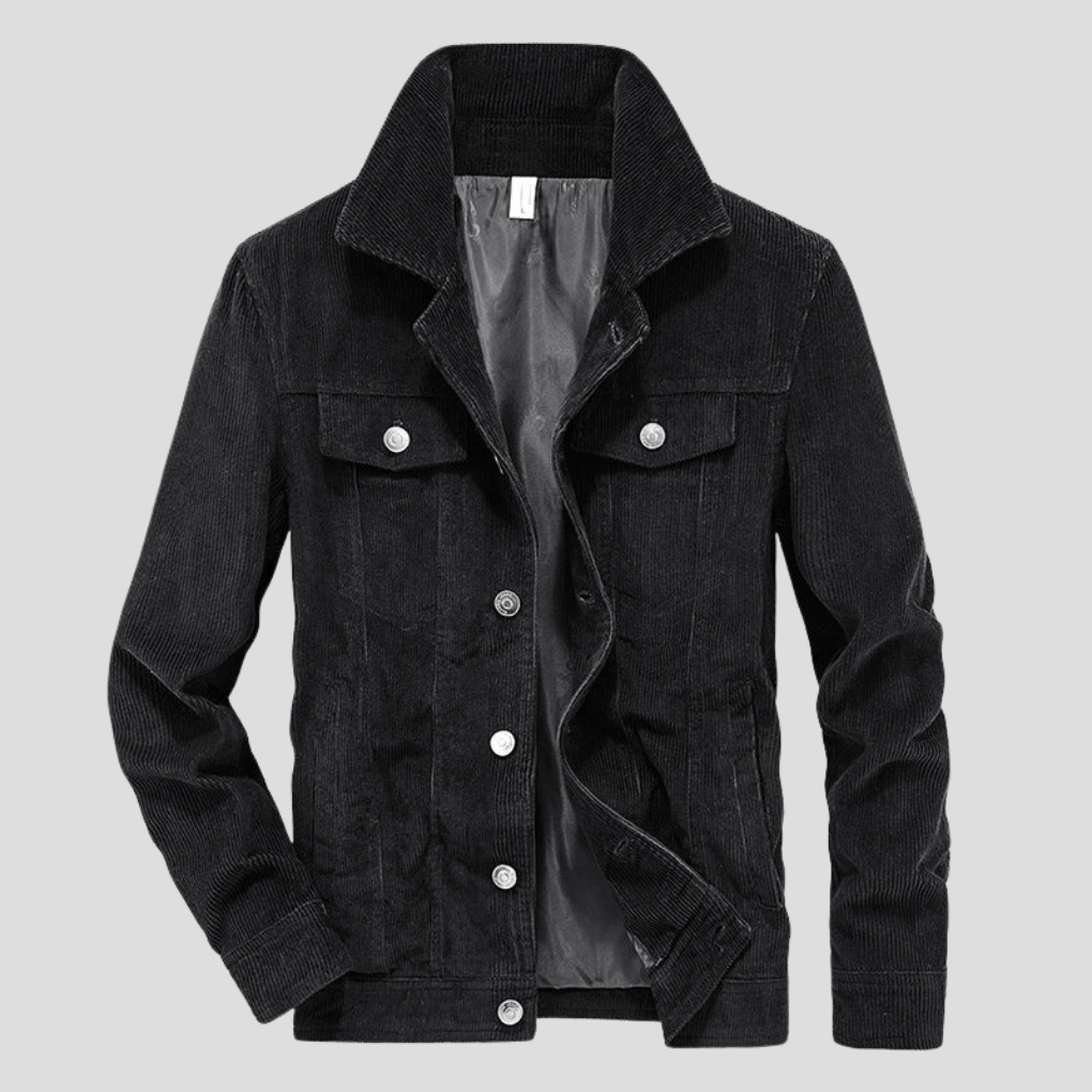 Ravian Chaqueta Hombre Pana | Cazadora con Cuello Estructurado