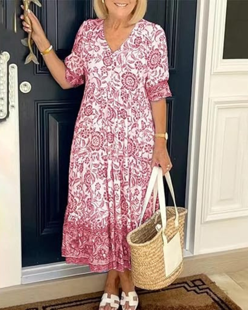 Boho Maxi Dress for Effortless Beauty | DUUWE