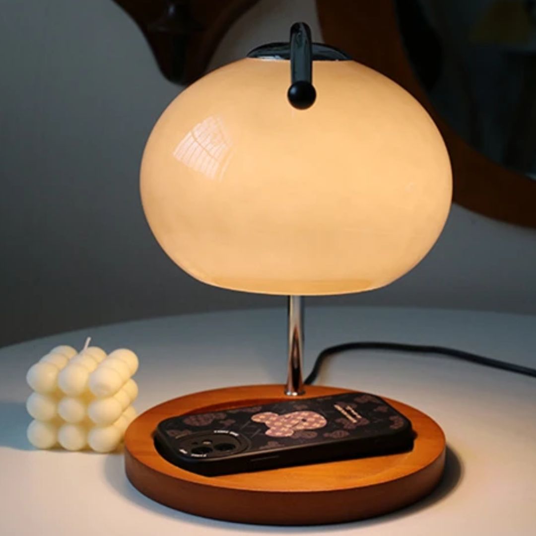 Lunero Eindhoven™ Alyssa Retro Glazen Tafellamp